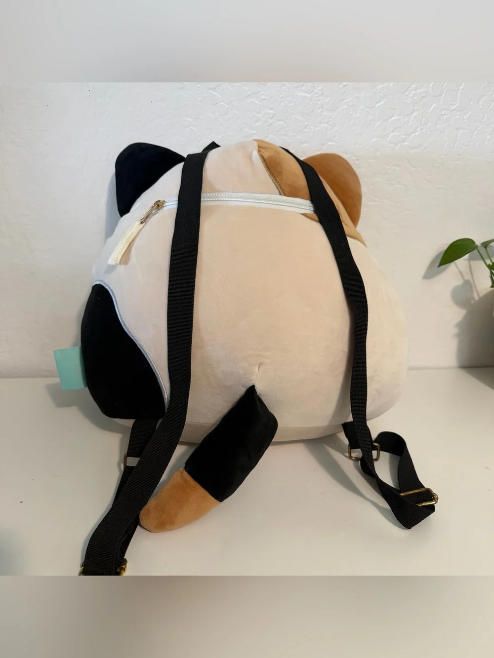 Squishmallow Cam Calico Kitty Cat Plush Stuffed Pet Kelly Toy Backpack  12”
